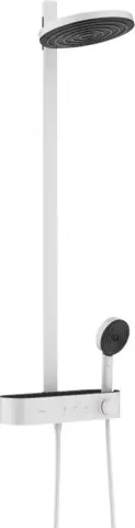 Pulsify S Showerpipe 260 2jet s termostatem ShowerTablet Select 400, matná bílá (24240700) Direct Verzonden