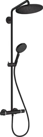 Lage Kosten Croma Select S Showerpipe 280 1jet s termostatem a ruční sprchou Raindance Select S 120 3jet, matná černá (26890670)