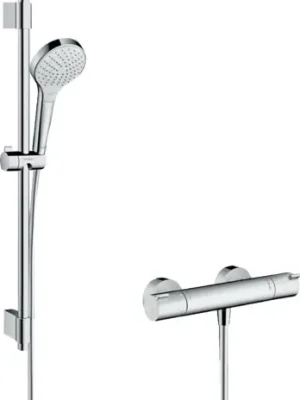 Croma Select S Sprchový systém na stěnu Vario s termostatem Ecostat 1001 CL a sprchovou tyčí 72 cm (27833400) Fabrieksprijs