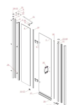 Beperkt Aanbod Náhradní spodní těsnící lišta (605 mm) pro GL1290 (M309DT-18-6 VP2-90)