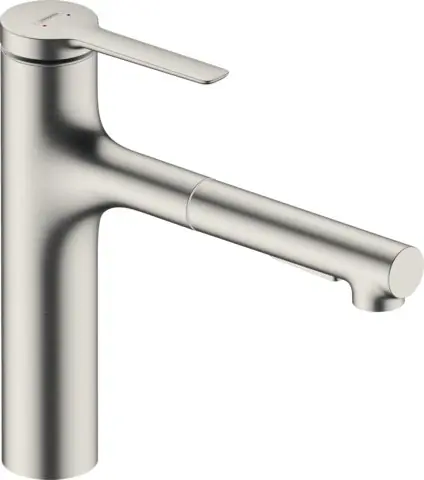 Zesis M33 - kuchyňská páková baterie 160, vytažitelná sprška, 2jet, sBox lite, nerez (74804800) Beperkte Voorraad