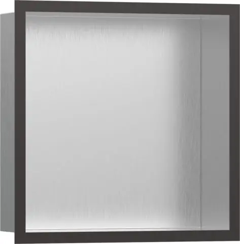 Must-Have XtraStoris Individual - výklenek do stěny s designovým rámem 300/300/100, kartáčovaný černý chrom (56097340)