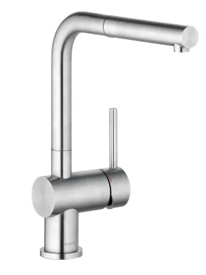 Laatste Versie L Steel - dřezová páková baterie, výsuvný výtok, nerez (45851F877)