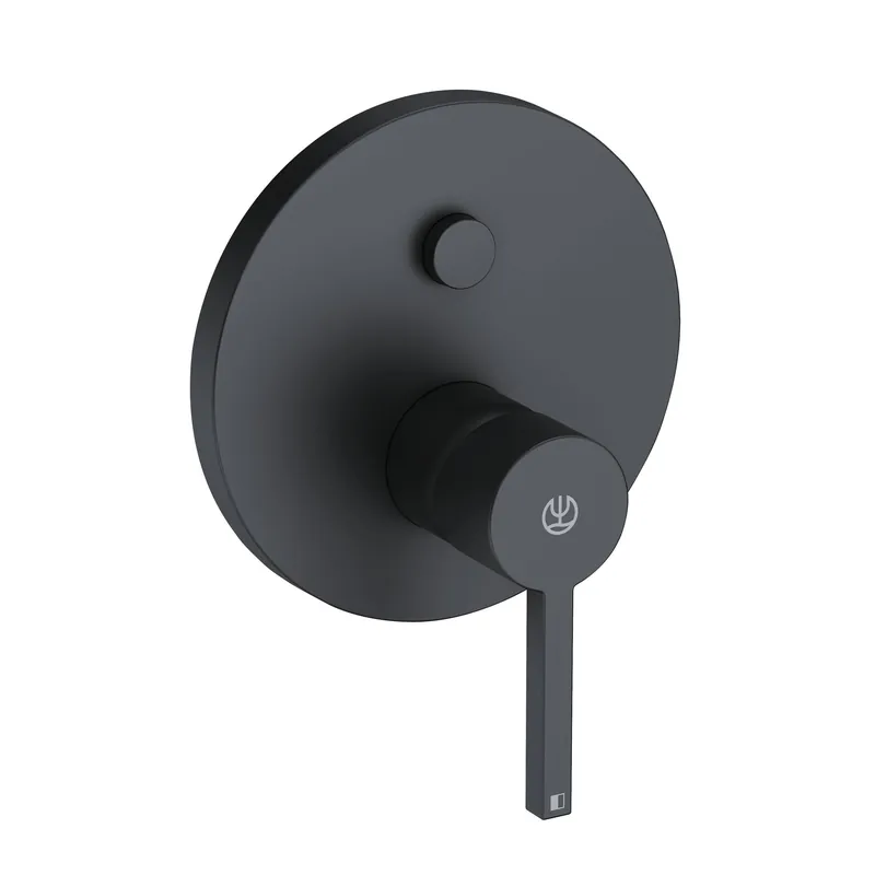Weekendaanbieding Nova Fonte Puristic - vanová podomítková baterie s funkcí Push, černá (206593915)