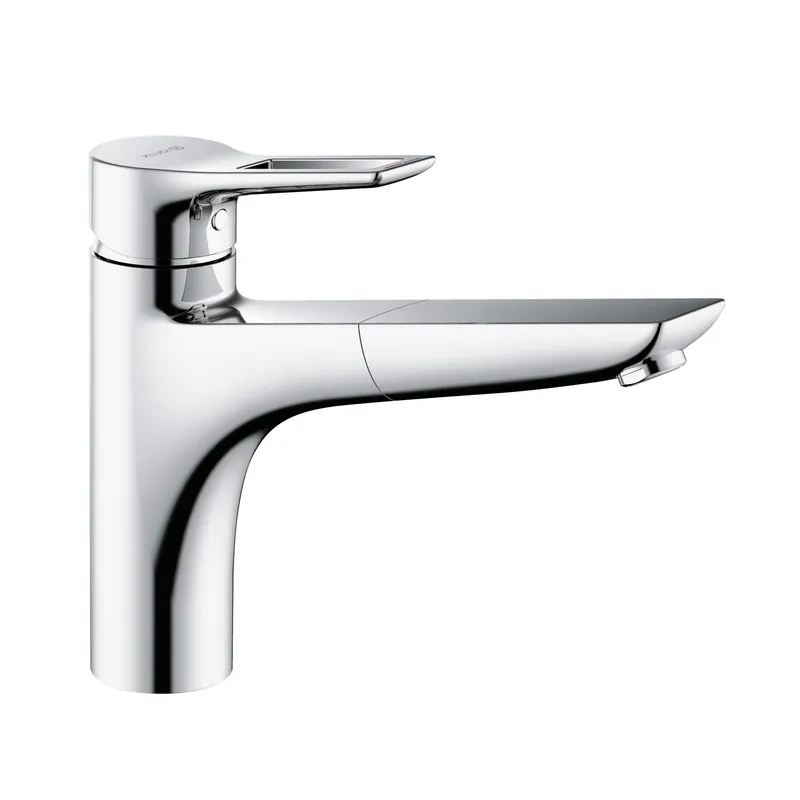 Kludi MIX - dřezová páková baterie, výsuvný výtok, pro beztlakový ohřívač (329440562) Koop Online