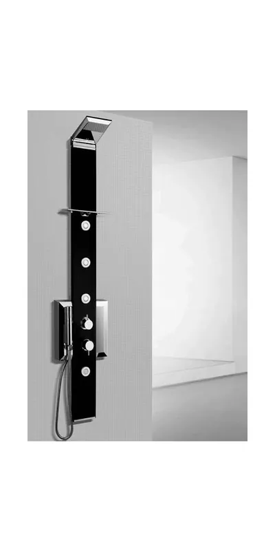 PRISMA BLACK sprchový panel s termostatickou baterií, černá (PBTN) Direct Beschikbaar