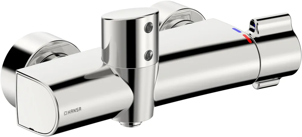 Beperkt Aanbod Hansaclinica Safety - nástěnná termostatická sprchová baterie, 6 V, Bluetooth (08866200)