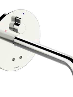 Sleva Hansaelectra - nadomítková část podomítkové umyvadlové baterie, 3 V, Bluetooth, mosaz, vyložení 245 mm (81812119)