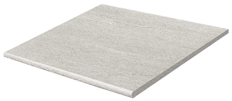 Quarzit Outdoor - schodovka rektifikovaná 59,8x59,8, 2 cm šedá reliéfní (DCH66737) Laatste Versie