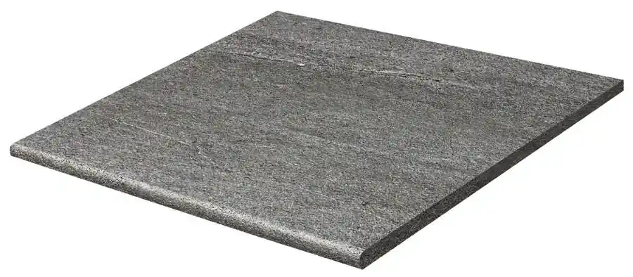 Koop Online Quarzit Outdoor - schodovka rektifikovaná 59,8x59,8, 2 cm tmavě šedá reliéfní (DCH66738)