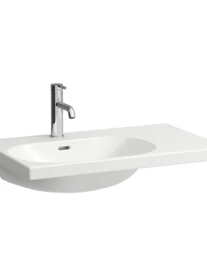 Nu Kopen Lua - umyvadlo do nábytku 75x46, odkládací plocha vpravo, otvor pro baterii, s přepadem (H8170860001041)