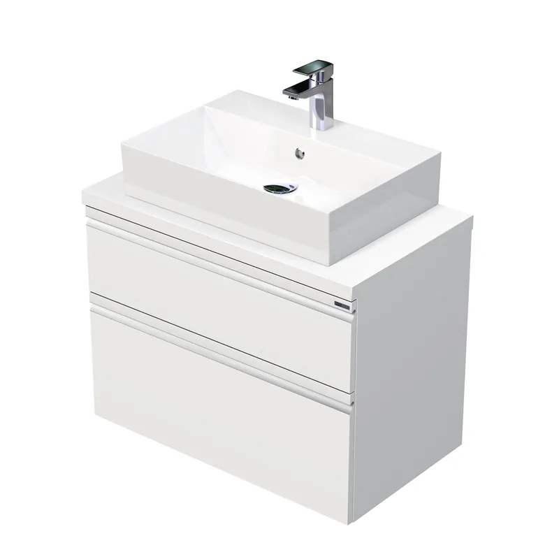 Direct Verzonden Brave - skříňka 80 cm s umyvadlem na desku, 2 zásuvky, závěsná (BR DESK 80 2Z)