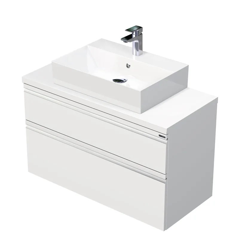 Brave - skříňka 100 cm s umyvadlem na desku, 2 zásuvky, závěsná (BR DESK 100 2Z) Superprijs