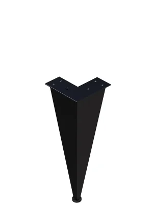 Nejprodávanější LUXE noha 24 cm, černá mat, 1 kus (LUXENOHA24CM)
