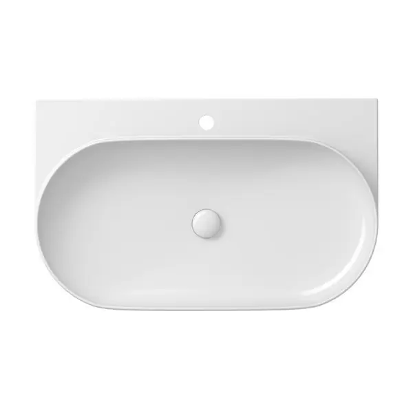Umyvadlo Yard 80, s otvorem pro baterii, bez přepadu, bílá (XJX01280002) Merkproduct