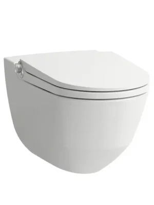 AKCE Cleanet Riva bílá lesk - závěsný klozet+podomítkový modul+chrom lesk tlačítko (H820691400000P+lesklé tlačítko) Uitverkoop