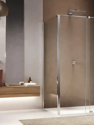Veilige Betaling D35F3 - ATYP boční stěna 60-120 cm, výška 200-225 cm, pro montáž v 90°na straně pevné stěny (D35F3SM2)