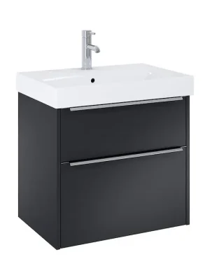 Beste Prijs Pure - skříňka pod umyvadlo 60 cm, 2 zásuvky, černá (H40B2324023532)