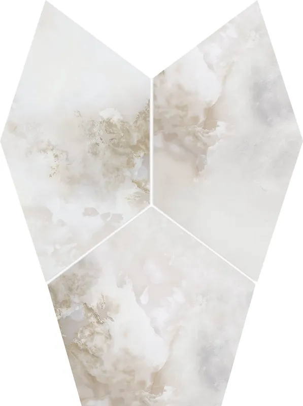 Onice bianco mat dekor - obkládačka inzerto 28x31 bílá matná (6005532) Flitsaanbieding