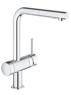 Superprijs Minta - páková dřezová baterie, vytahovací sprška, integrovaný předuzávěr (31558000)