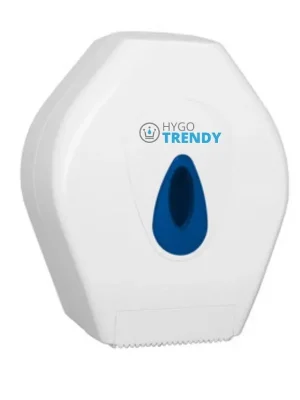 Zásobník na toaletní papír mini jumbo Hygotrendy, plast, bílý, pr. 200 mm (5530) (311.HT1120) Op = Op