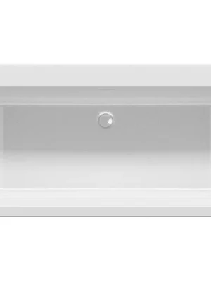 Značkový Vana Riho Rethink Cubic Wall Fall 180 - 180x80, napouštění přepadem, okraj vhodný pro baterii (B160002005)