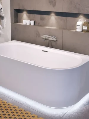 Alleen Vandaag Vana Riho Desire Back2wall Fall LED - 180x84, napouštění přepadem a LED osvětlení (B089012005)