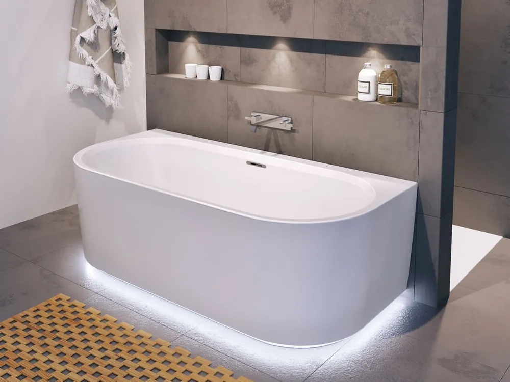 Alleen Vandaag Vana Riho Desire Back2wall Fall LED - 180x84, napouštění přepadem a LED osvětlení (B089012005)
