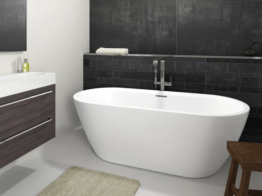 Express Levering Vana Riho Inspire Fall 180 - 180x80, napouštění přepadem (B085004005)
