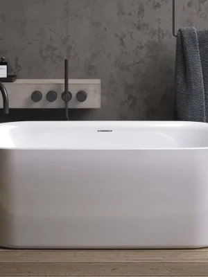 Časově Omezené Vana Riho Modesty Fall 170 - 170x76, napouštění přepadem, matná (B090005105)