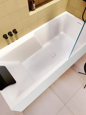 Finale Výprodej Vana Riho Still Shower Wall Fall Plug & Play Corner 180 L - 180x80, napouštění přepadem (B103021005)