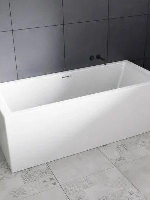 Značkový Vana Riho Rethink Cubic Fall Plug & Play Back2wall 170 - 170x75, napouštění přepadem (B105025005)