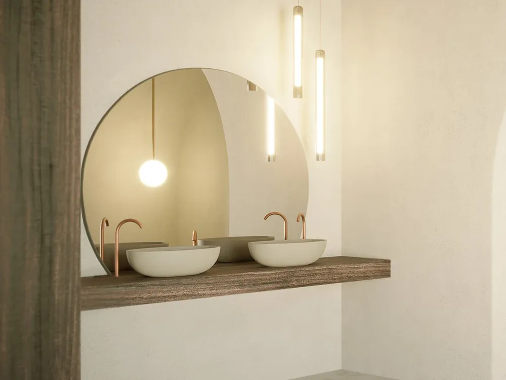 Umyvadlo Escala Pebble Grey - 55x32 cm, litý mramor (W030001106) Merkproduct