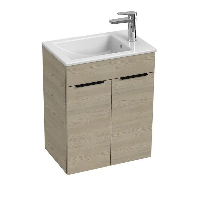 Op = Op Cube - skříňka s umyvadlem 50 cm, 2 dvířka, jasan (H4536411765141)