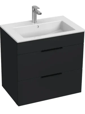 Cube - skříňka s umyvadlem 65 cm, 2 zásuvky, antracit mat (H4536021763521) Betrouwbaar