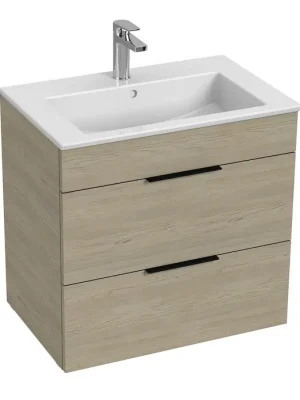 Flitsaanbieding Cube - skříňka s umyvadlem 65 cm, 2 zásuvky, jasan (H4536021765141)