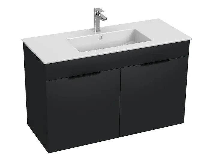 Cube - skříňka s umyvadlem 100 cm, 2 dvířka, antracit mat (H4536511763521) Beste Prijs