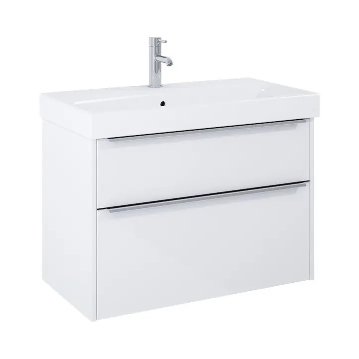 Pure - skříňka pod umyvadlo 80 cm, 2 zásuvky, bílá (H40B2344025002) Koopje