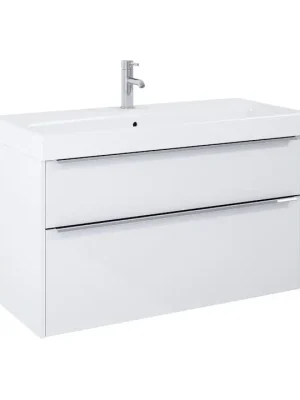 Weekendaanbieding Pure - skříňka pod umyvadlo 100 cm, 2 zásuvky, bílá (H40B2364025002)