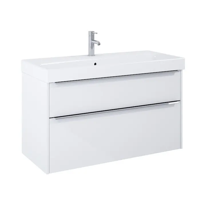 Weekendaanbieding Pure - skříňka pod umyvadlo 100 cm, 2 zásuvky, bílá (H40B2364025002)