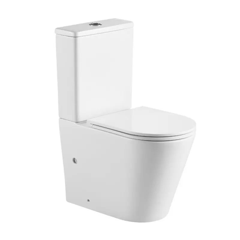 Direct Beschikbaar WC kombi vario odpad, kapotované, Smart Flush Rimless, keramické vč. sedátka (Slim) (VSD91T1)