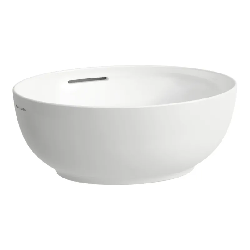 Alessi One - umyvadlová mísa s přepadem 45x40, oválná, vč. keramické krytky odpadního ventilu (H8189764001091) Beperkt Aanbod