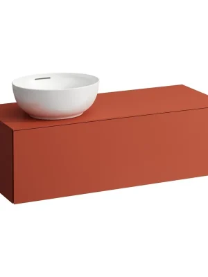 Alessi One - zásuvkový element 1200, s 1 zásuvkou, s výřezem vlevo, pro umyvadlo H818975/6, H818977/8, terracotta (H4303120972691) Lage Kosten