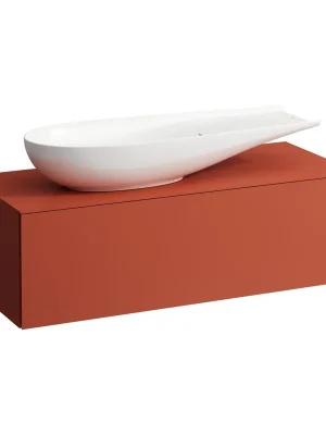 Alessi One - zásuvkový element 1200, s 1 zásuvkou, s výřezem vlevo, pro umyvadlo H818974, terracotta (H4303220972691) Favoriet