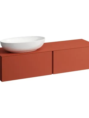 Alessi One - zásuvkový element 1600, se 2 zásuvkami, s výřezem vlevo, pro umyvadlo H818975/6, H818977/8, terracotta (H4303520972691) Actieprijs