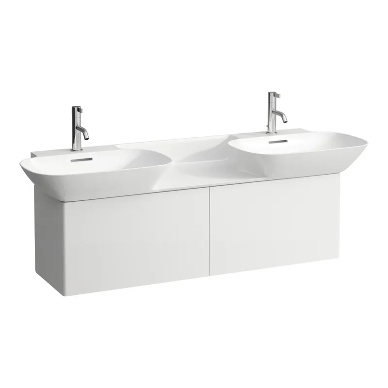 Lage Kosten Ino - skříňka 117x35 pod umyvadlo, se 2 zásuvkami, pro umyvadlo H814304, bílá matná (H4254110301701)