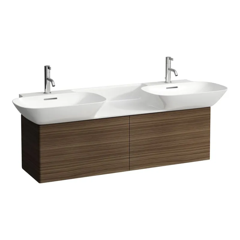 Ino - skříňka 117x35 pod umyvadlo, se 2 zásuvkami, pro umyvadlo H814304, ořech (H4254110301711) Tijdelijk Beschikbaar