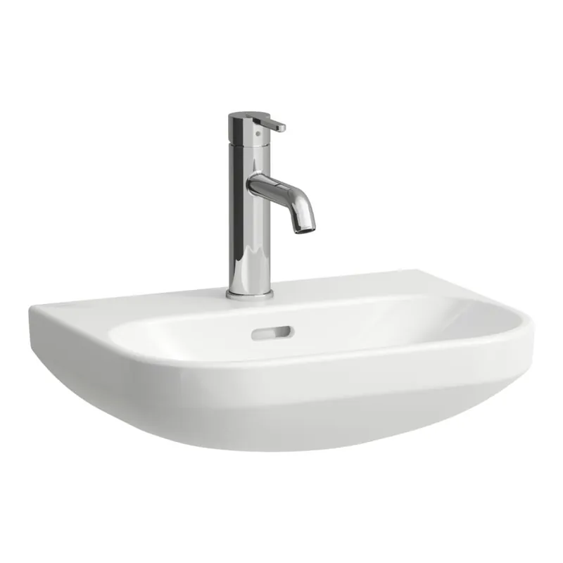 Favoriet Lua - umývátko 45x34, otvor pro baterii, s přepadem (H8150840001041)
