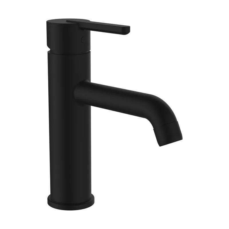 Lua - umyvadlová páková baterie Eco+, vyložení 135 mm, průtok 5,7 l/min, bez automatické výpusti, černá (H3110810811201) Snelle Levering