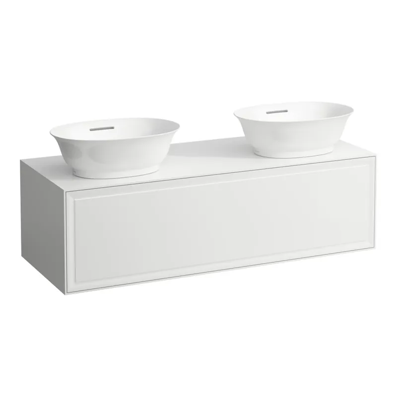 Tijdelijk Beschikbaar The New Classic - skříňka 118x45 pod umyvadlo H812850, H812851, 1 zásuvka, bílá lesklá (H4060800856311)